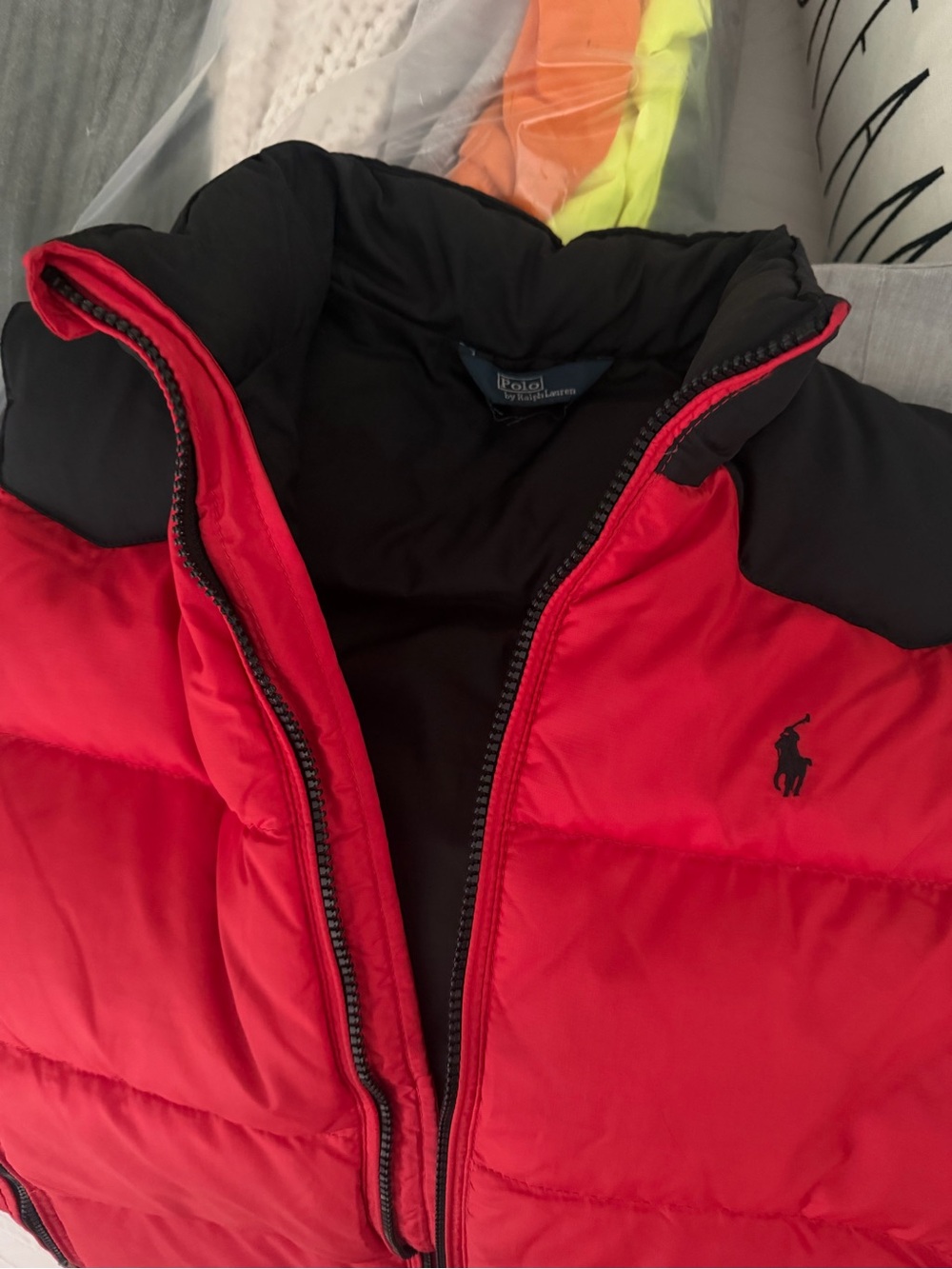 Polo by Ralph Lauren Red and Black Puffer Jacket